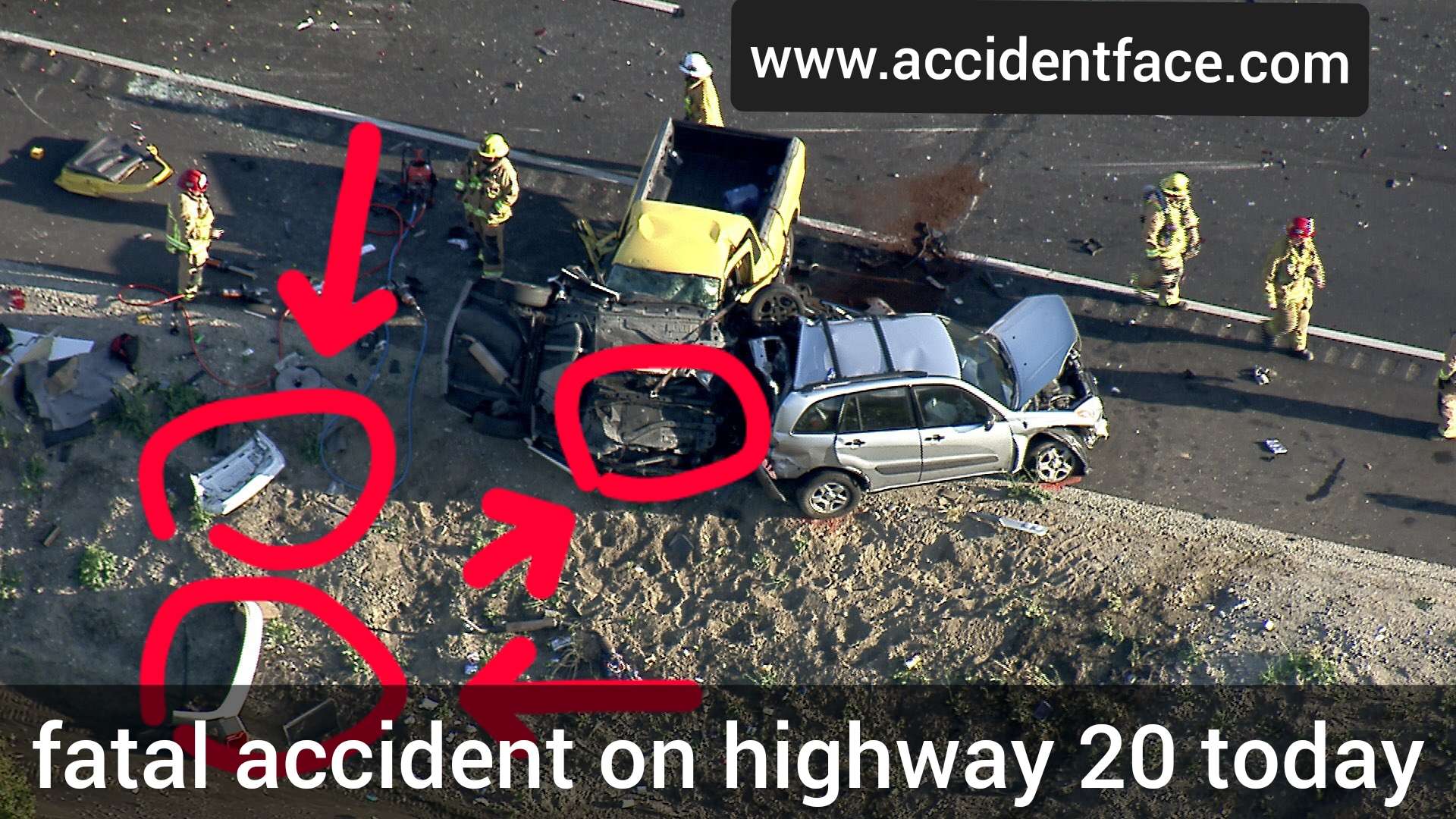 Fatal accident on highway 20 today