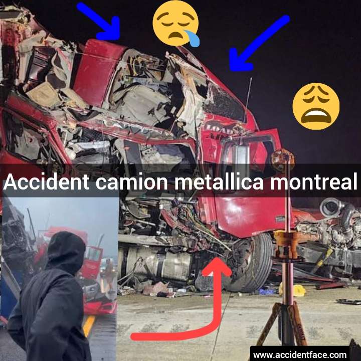 Accident camion metallica montreal